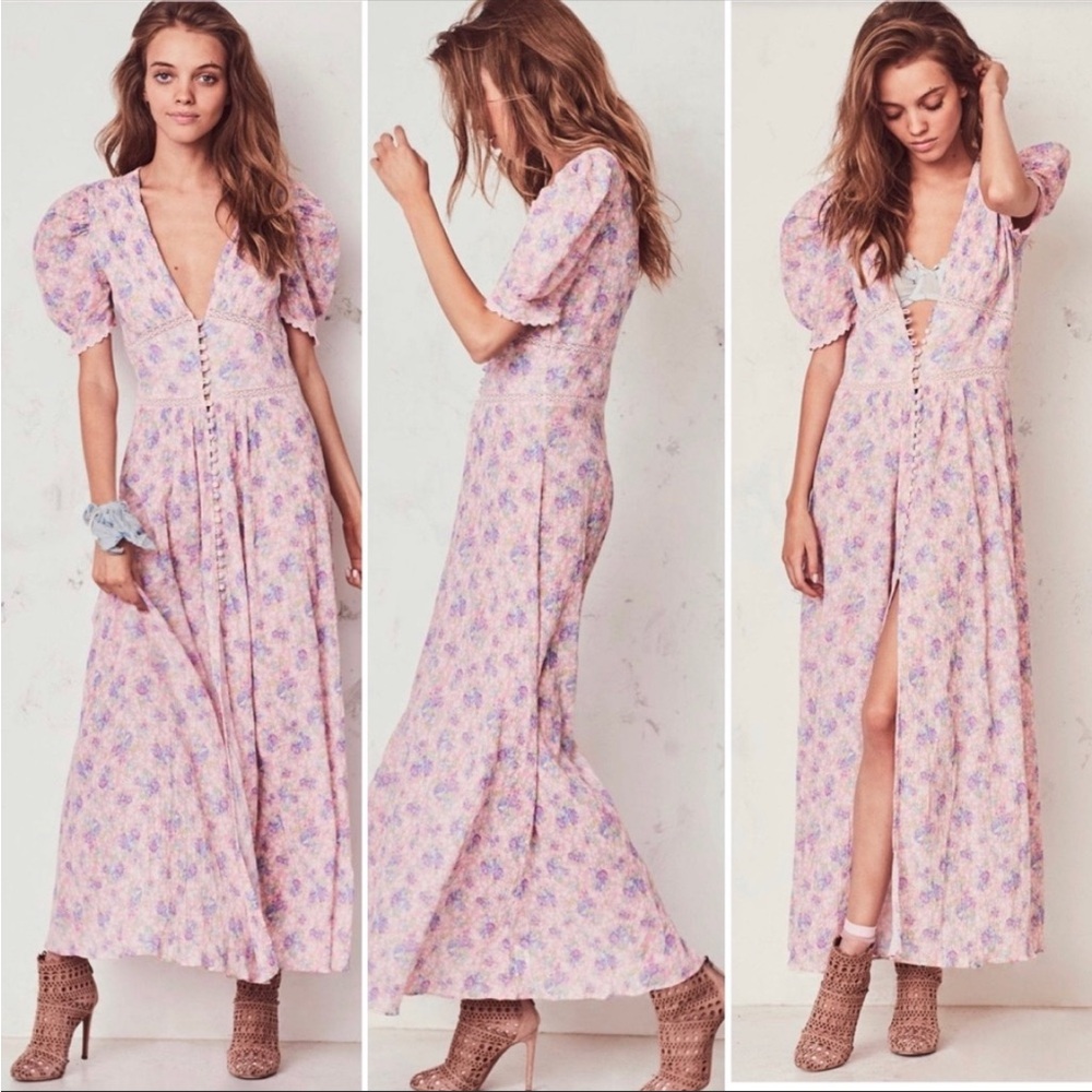 LOVESHACKFANCY MAXI DRESS COVER UP